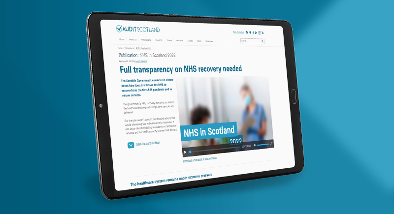Audit Scotland webapge